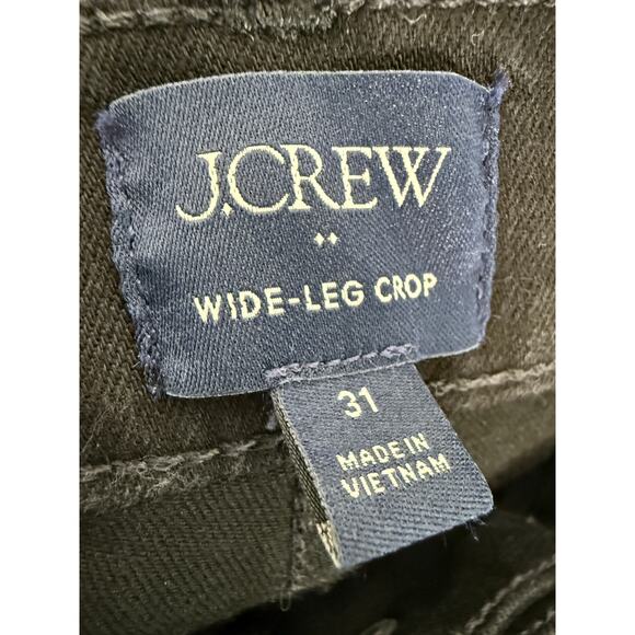 J.Crew Wide-Leg Crop Jeans – Size 31 – Black - Picture 4 of 4